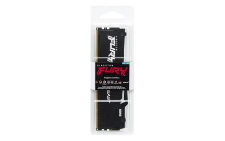 Kingston FURY Beast RGB - DDR5 - modul - 32 GB - DIMM 288-pin - 6000 MHz / PC5-48000 - ikke-bufret (KF560C30BBEA-32)