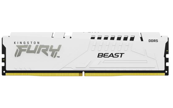 Kingston 16GB 6000MT/s DDR5 CL36 DIMM FURY Beast White EXPO (KF560C36BWE2-16)