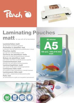 PEACH Laminierfolien  A5 (154x216mm),  80mic, matt (S-PP580-30)