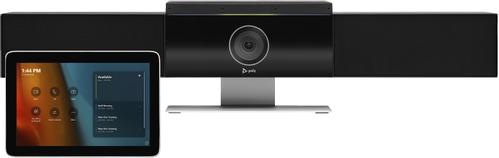 POLY Studio - Für Microsoft Teams - Medium Room Kit - Kit für Videokonferenzen (Poly GC8 Touchcontroller,  Poly Studio USB-Videoleiste) - Zertifiziert für Microsoft Teams, Zoom Certified - Schwarz - Re (9C983AA)