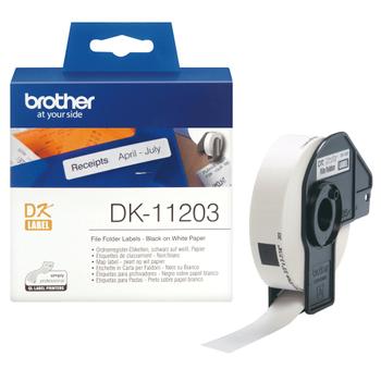 BROTHER Suspension File labels 17x87 white paper (300) (DK-11203)