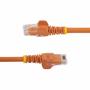 STARTECH StarTech.com 3m CAT6 Ethernet Cable, 10 Gigabit Snagless RJ45 650MHz 100W PoE Patch Cord, CAT 6 10GbE UTP Network Cable w/Strain Relief, Orange, Fluke Tested/ Wiring is UL Certified/ TIA - Category 6 -  (N6PATC3MOR)