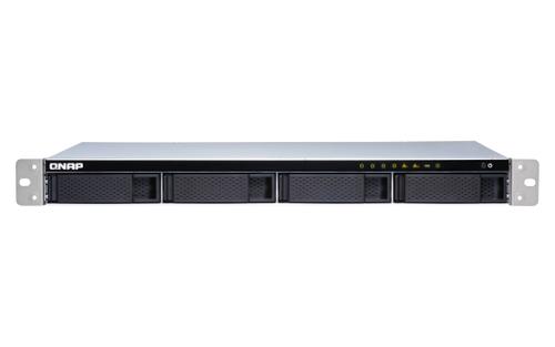 QNAP 4-Bay quad-core 1.7 GHz short-depth rackmount NAS with 100W power supply 2GB DDR3 SODIMM RAM max 8GB SATA 6Gb/s 1x 10GbE (TS-431XEU-2G)