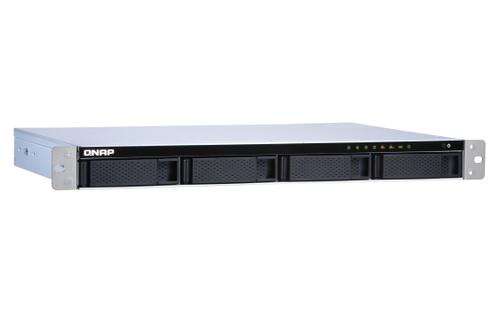 QNAP 4-Bay quad-core 1.7 GHz short-depth rackmount NAS with 100W power supply 2GB DDR3 SODIMM RAM max 8GB SATA 6Gb/s 1x 10GbE (TS-431XEU-2G)
