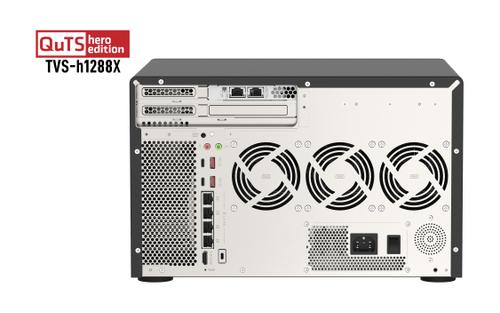 QNAP TVS-H1288X-W1250-16G 12 BAY 3.3 GHZ 6C 16GB DDR4 4 X 2.5GBE EXT (TVS-H1288X-W1250-16G)