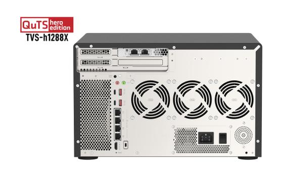 QNAP TVS-H1288X-W1250-16G 12 BAY 3.3 GHZ 6C 16GB DDR4 4 X 2.5GBE EXT (TVS-H1288X-W1250-16G)