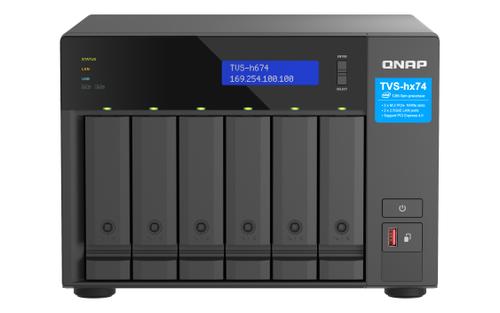 QNAP TVS-h674T-i5-32G 6-Bay NAS Intel Core i5-12400 6-core/ 12-thread up to 4.4GHz (TVS-H674T-I5-32G)
