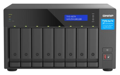 QNAP TVS-H874 - NAS-server - 2x 2.5GbE Intel Core i5-12400, 32GB RAM, 8x 3.5", 2x M.2 2280 PCIe 4.0 (TVS-H874-I5-32G)