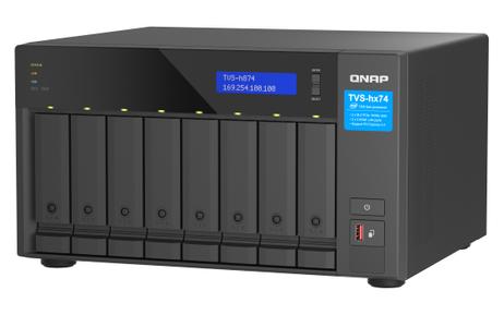 QNAP TVS-H874 - NAS-server - 2x 2.5GbE Intel Core i5-12400, 32GB RAM, 8x 3.5", 2x M.2 2280 PCIe 4.0 (TVS-H874-I5-32G)