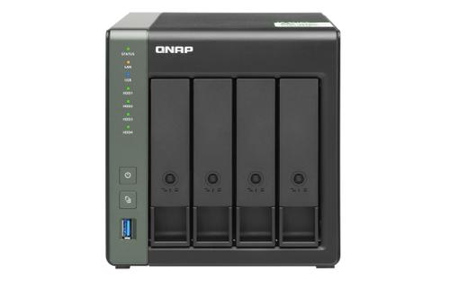 QNAP TS-431KX-2G 4-bay AL-214 2G NAS Quad core 1.7GHz 2GB DDR3L SODIMM RAM max 8GB SATA 6Gb/s 1x 10GbE SFP+ LAN 2x GbE LAN (TS-431KX-2G)