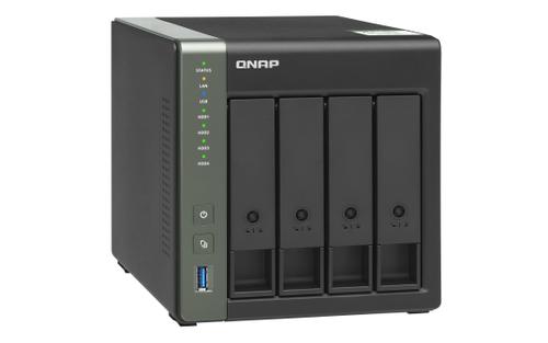 QNAP TS-431KX-2G 4-bay AL-214 2G NAS Quad core 1.7GHz 2GB DDR3L SODIMM RAM max 8GB SATA 6Gb/s 1x 10GbE SFP+ LAN 2x GbE LAN (TS-431KX-2G)