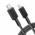 ANKER 322 USB-C to LGT Cable Nylon, 0.9M, Black