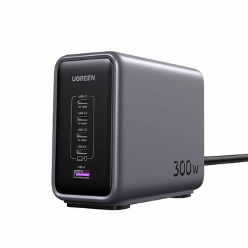Ugreen Nexode 300W GaN USB-C-ladestasjon