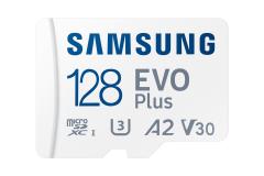 SAMSUNG EVO PLUS microSD 128GB 2024 incl. SD Adapter memory card UHS-I U3 Full HD & 4K UHD 160 MB/s read