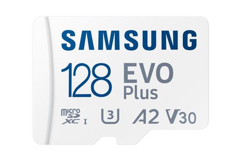 SAMSUNG EVO PLUS microSD 128GB 2024 incl. SD Adapter memory card UHS-I U3 Full HD & 4K UHD 160 MB/s read (MB-MC128SA/EU)