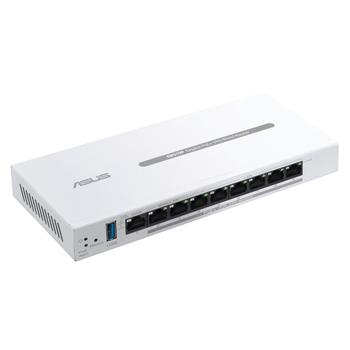 ASUS ExpertWiFi EBG19P 8-Port Gigabit PoE+ VPN Wired Router w. up to 3 WAN Ethernet Ports, 1 USB WAN (90IG08C0-MO3B00)
