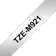 BROTHER Labeltape Brother TZE-M921 Zwart, Zilver