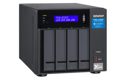 QNAP TVS-472XT-PT-4G 4BAY 3.1GHZ DC 4 GB DDR4 2X GBE IN (TVS-472XT-PT-4G)