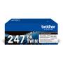 BROTHER TN-247BKTWIN Black Toner Cartridge ISO Yield 2 x 3 000 pages (Order Multiples of 4) NS (TN247BKTWIN)