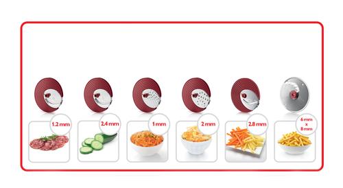 PHILIPS VIVA - 200 W/ SaladMaker Pommes Scheibe (HR1388/80)