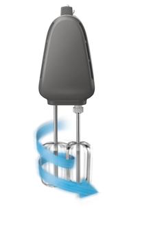 PHILIPS 5000 Series HR3740/00 Mikser (kasjmirgrå) 450W, 5 hastigheter,  turbofunksjon,  kjegleformet visp (HR3740/00)