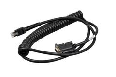 ZEBRA CABLE ASSY RS232: DB9 MALE CONNECTOR,9FT. (2.8M) COILED,POWER PIN 9,TXD ON 2,TRUE CONVERTER