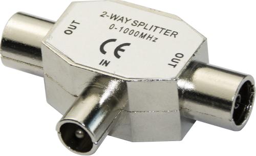 DELTACO 2-way splitter RADIO IEC (R00150040)