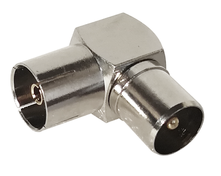 DELTACO 90 degrees angled male - female IEC (R00150025)