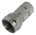 DELTACO F-connector twist-on, 7mm, 2-pcs
