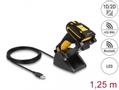 DELOCK Industrial Barcode Scanner 1D and 2D incl charging station