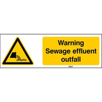 BRADY ISO Safety Sign - Warning (W/W055/EN498/PP-150X50-1)
