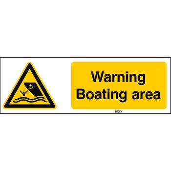 BRADY ISO Safety Sign - Warning (W/W058/EN501/PP-450X150-1)