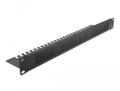 DELOCK 19? Cable Management Brush Strip with Cable Support Plate 1U