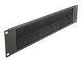 DELOCK 19? Cable Management Brush Strip 2U black