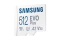 SAMSUNG EVO PLUS microSD 512GB 2024 incl. SD Adapter memory card UHS-I U3 Full HD & 4K UHD 160 MB/s read (MB-MC512SA/EU)