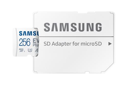 SAMSUNG EVO PLUS microSD 256GB 2024 incl. SD Adapter memory card UHS-I U3 Full HD & 4K UHD 160 MB/s read (MB-MC256SA/EU)