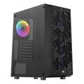 AEROCOOL Hive Frgb Midi Tower Black