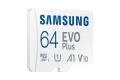 SAMSUNG EVO PLUS microSD 64GB 2024 incl. SD Adapter memory card UHS-I U3 Full HD & 4K UHD 160 MB/s read (MB-MC64SA/EU)