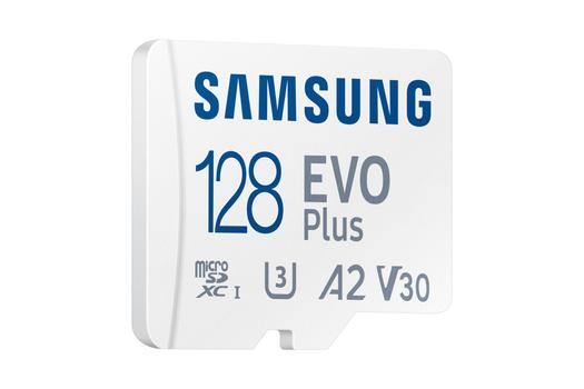 SAMSUNG EVO PLUS microSD 128GB 2024 incl. SD Adapter memory card UHS-I U3 Full HD and 4K UHD 160 MB/s read (MB-MC128SA/EU)