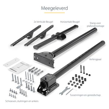 STARTECH HEAVY-DUTY STEEL CEILING MOUNT FOR 3IN - 7IN LCD/ LED/ PLASMA TV ACCS (FLATPNLCEIL)