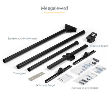 STARTECH TV MOUNT CEILING LONG POLE (FPCEILPTBLP)