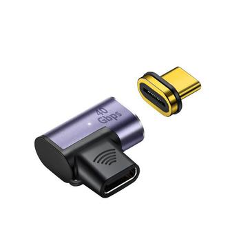 MICROCONNECT Magnetic USB-C Adapter 90ø (MC-USB4CCMF-MAGNETIC)