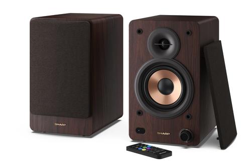 SHARP Bookshelf Speakers - Brown (CP-SS30(BR))