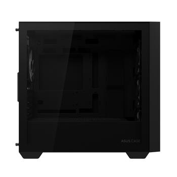 ASUS A21 PLUS mATX Case with 4 Pre-installed ARGB Fans, BTF support - Black (90DC00H0-B19010)