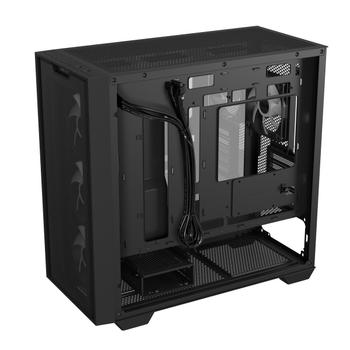 ASUS A21 PLUS mATX Case with 4 Pre-installed ARGB Fans, BTF support - Black (90DC00H0-B19010)