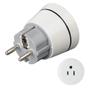 HAMA 1 Power Plug Adapter White