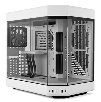 HYTE Y60 Dual Chamber Mid Tower (vit) Fläktar: 3x120mm topp, 1x120 mm bak, E-ATX, ATX, mATX, mITX (CS-HYTE-Y60-WW)