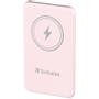 VERBATIM Charge´n´Go Magnetic Wireless Power Bank 5000 Pink