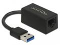 DELOCK USB Type-A Adapter to Gigabit LAN compact black