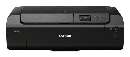 CANON ImagePROGRAF PRO-200 A3+ 4.800 (horizontal) x 2.400 (vertical) dpi 8 colours = Y/ M/ C/ PC/ PM/ Gy/ LGy/ BK 1 Min. 30 Sec USB WLAN IN (4280C009)